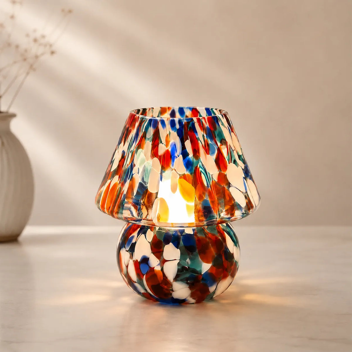 Luminaria_de_Mesa_Lumiere_em_Vidro_Design_Cogumelo