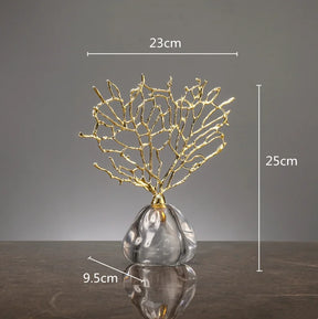 Escultura_Coral_Lux_em_Cristal_Dourado