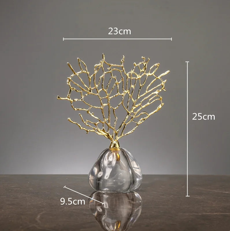 Escultura_Coral_Lux_em_Cristal_Dourado