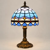 Luminaria_de_Mesa_Abajur_Tiffany_Azul_Vitral_Classico