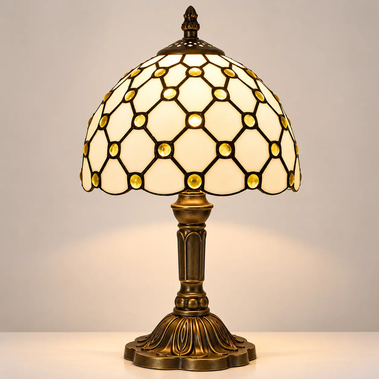 Luminaria_de_Mesa_Abajur_Tiffany_Classica_Vitral