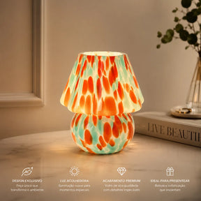 Luminaria_de_Mesa_Lumiere_em_Vidro_Design_Cogumelo