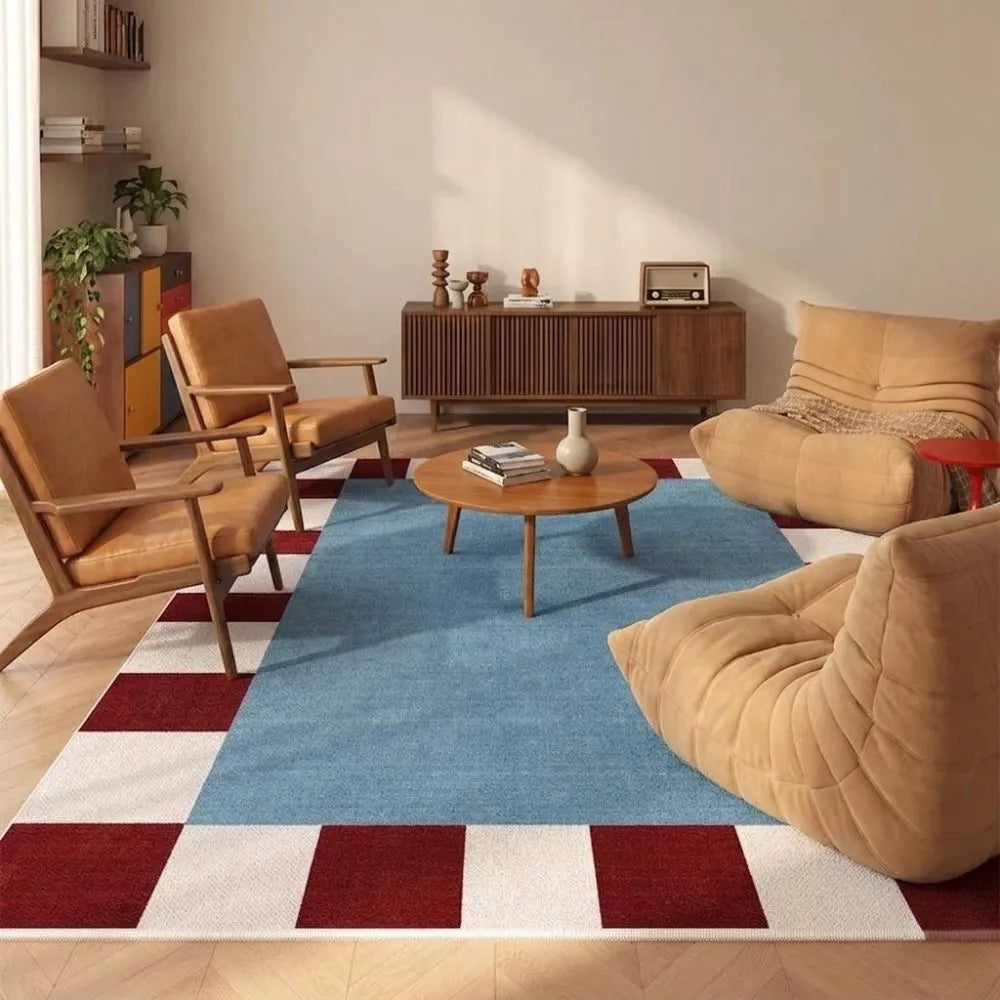 Tapete Decorativo Xadrez Versatile Belo Morar